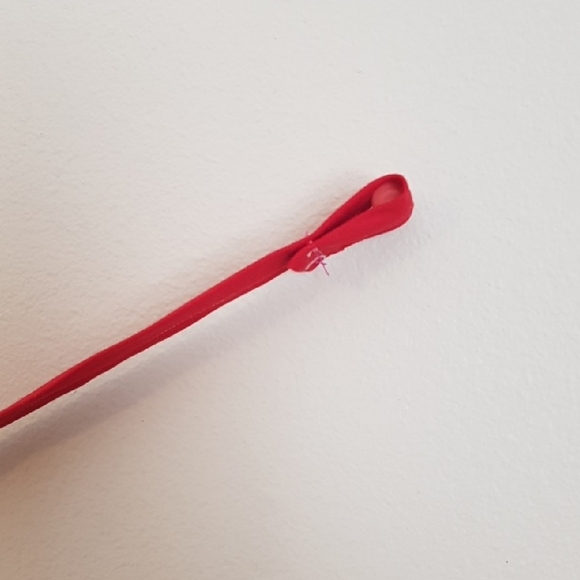 Queen Of Hearts Home Decor Banner 3 Heart Decorative Quilted Patchwork Handmade - Picture 3 of 5